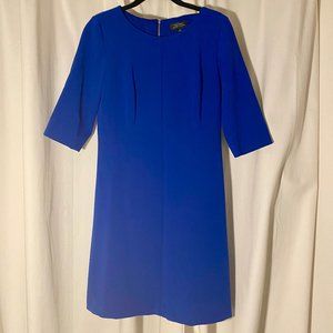 Tahari ASL Royal Blue Sheath Dress